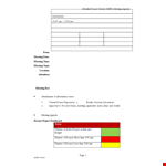 Meeting Agenda Review example document template