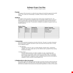 System Testing Components with an Optimized Test Plan Template example document template 