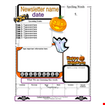 Get Creative Science Newsletter Templates for Writing and Reading example document template