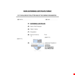 Experience Certificate Letter Template - Create Formal Experience Certificates | Designation example document template