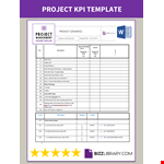 KPI Project Management example document template