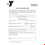 Download our Employment Application Template for a Streamlined Hiring Process example document template