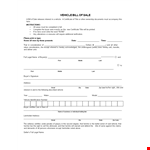 Blank Bill Of Sale Template - Legal Vehicle Title Transfer for Seller and Buyer example document template