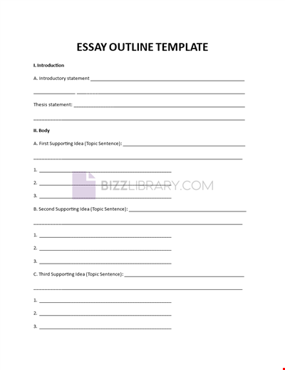 Essay Outline