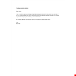 Student Thank You Notes example document template 