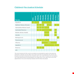 Child Vaccination Schedule - Get Your Child Vaccinated example document template