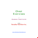 Chest Workout Chart Template example document template