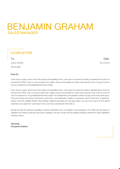 Professional Resume Cover Letter Template | Expert Tips & Examples