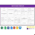 White Paper Format Template example document template