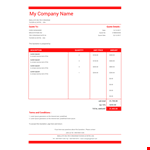 Invoice Quotation Template example document template