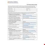 New Employee Safety Checklist Template - Comprehensive Safety Training | UCANR example document template