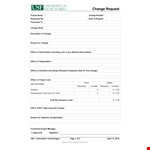 Efficient Order Form Template for Project Requests and Changes example document template