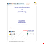 Professional Visit to University Library System and Journals in Stuttgart example document template