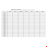 Printable Hourly Weekly & Daily Planner - Get Organized with a Flexible Planner example document template