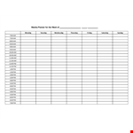 Printable Hourly Weekly & Daily Planner - Get Organized with a Flexible Planner example document template 