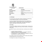 Web Editor Job Description example document template 