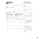 Construction Schedule example document template
