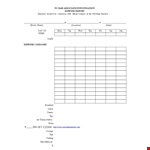 Expense Report Receipt Generator example document template