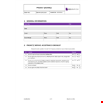 Project Closeout Report example document template