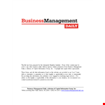 Termination Letter Of Business Management example document template