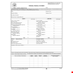 Create a Complete Personal Financial Statement with our Easy-to-Use Template example document template