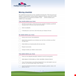Ultimate Moving Checklist example document template