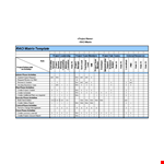 Project Activities with a Comprehensive RACI Chart example document template