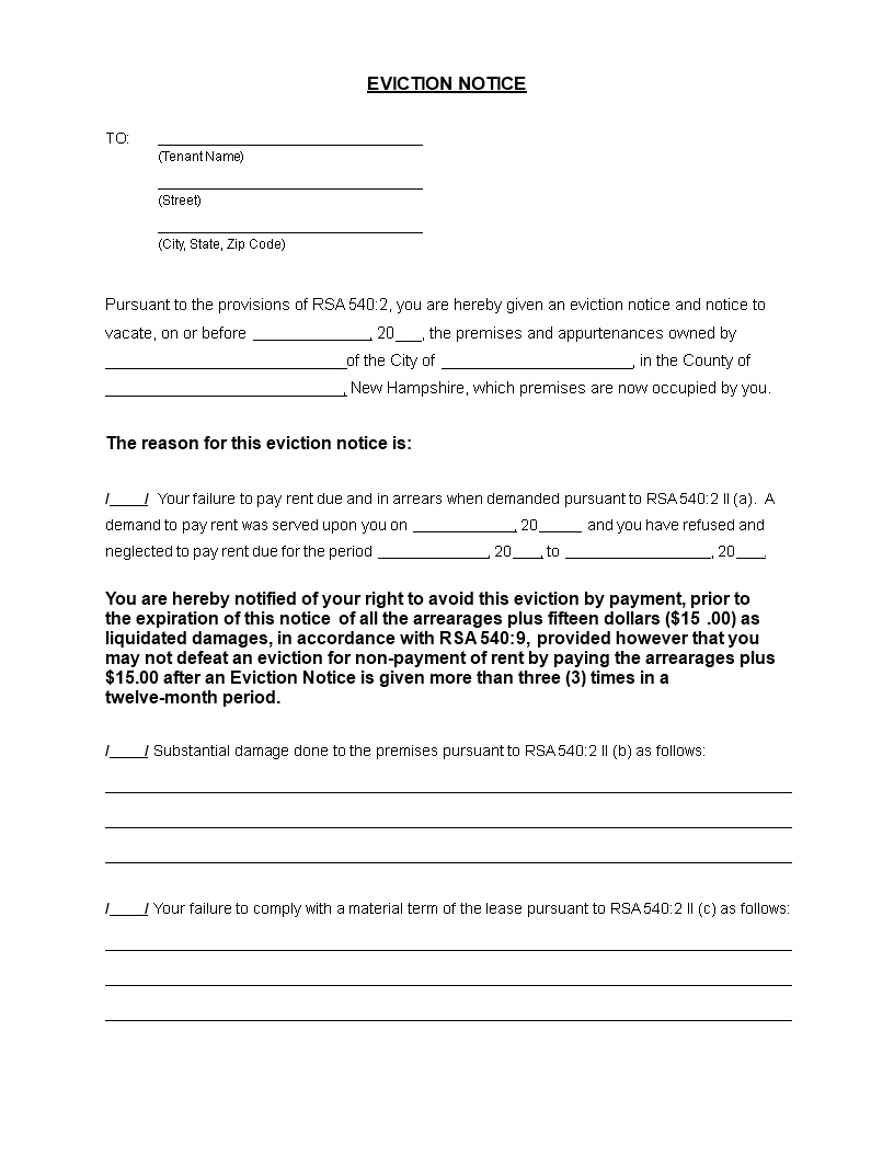 Tenant Eviction Warning Letter Template Tenant Eviction Warning Letter Template