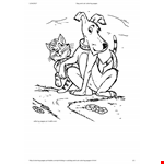 Dog And Cat Coloring Page example document template