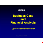Financial Business Case Analysis Template example document template