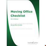 Ultimate Moving Checklist for Office and Home example document template