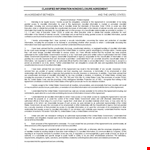 Free Non-Disclosure Agreement Form | PDF Format | United States | Classified Information example document template 