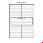 Get Free Lined Paper Template for Writing - Printable Square Format example document template