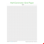 Half Centimeter Grid Paper example document template