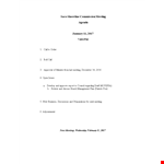 Sample Formal Meeting Template - Streamline Your Meetings example document template