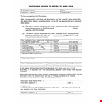 Doctor Release Note For Work example document template