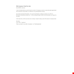 Thank You Letter for Offer Acceptance example document template 