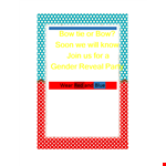 Gender Reveal Invitation Template - Beautiful Designs for Celebrating Your Little One's Arrival example document template