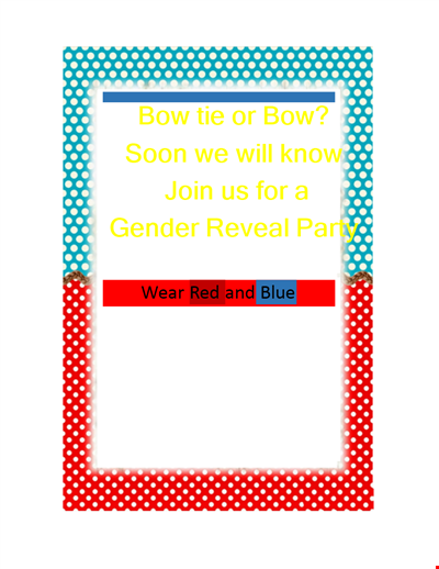 Gender Reveal Invitation Template - Beautiful Designs for Celebrating Your Little One's Arrival