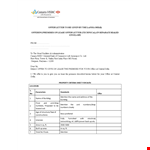 Rental Offer Letter - Mention Offer, Available and Provided example document template