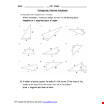 Discover Pythagorean Theorem & Its Practical Applications example document template