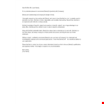 Sample Recommendation Letter Format example document template
