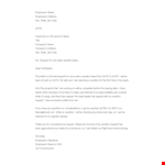 Formal Vacation Request Letter example document template