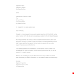 Formal Vacation Request Letter example document template 
