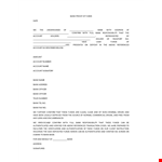 Proof of Funds Letter Template for Verification example document template