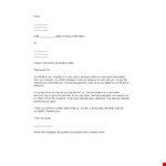 Download Termination Letter Template - Easily Terminate an Employee | Company Name example document template 