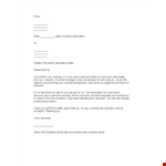 Download Termination Letter Template - Easily Terminate an Employee | Company Name example document template