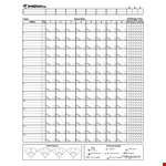 Softball Box Score Sheet Template example document template