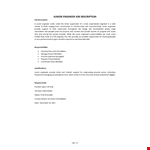 Junior Engineer Job Description example document template