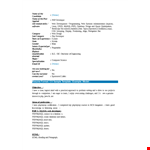 Php Fresher Resume Format example document template